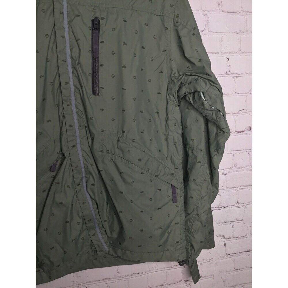 686 Womens Size Small  Full Zip   Jacket Windbreaker Raincoat Olive Green‎ - Picture 5 of 11